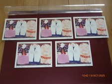 ERIKA OLLER x 5 THE THREE QUEENS CHRISTMAS CARDS UNWRAPPED/NO ENVELOPES *READ*