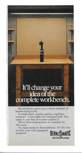 1987 bernzomatic torch - bernzomatic, "the