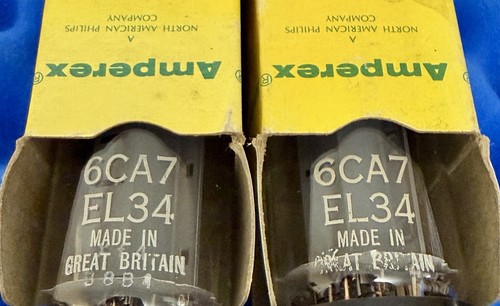 Two mullard 6ca7 - two,