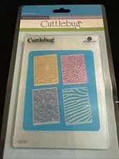 Cuttlebug Embossing Folders - Animal Prints 4.25x5.75” 4 Piece 2000440