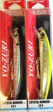 2 x Yo-Zuri Crystal Minnow Floating Lures 11cm