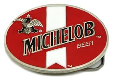 MICHELOB Beer Red Belt Buckle