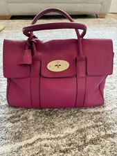 Fuschia Pink Mulberry Bayswater Large Leather Tote Bag