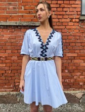 Sandro Dress Blue Cotton