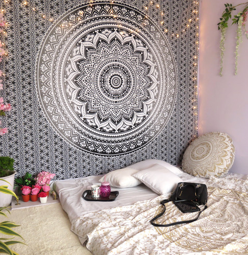 Indian large ombre mandala - large,