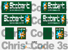 Code 3 Adhesive Vinyl Decals Suit 1/76 Oxford Diecast Draw bar - Stobart Culina
