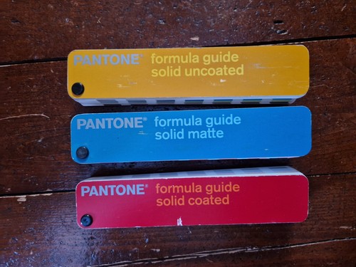 Three pantone colour guides - colour,