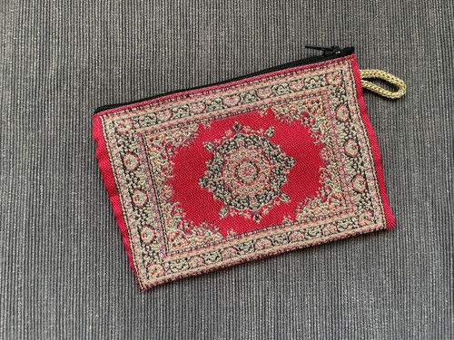 Red kilim coin purse bohemian - kilim, purse,