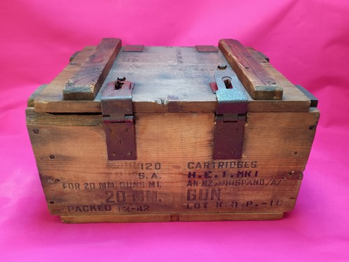 Wooden ammo box - wooden,