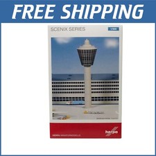 Herpa 28-Piece Airport Control Tower Set in 1/500 Scale for Model Enthusiasts