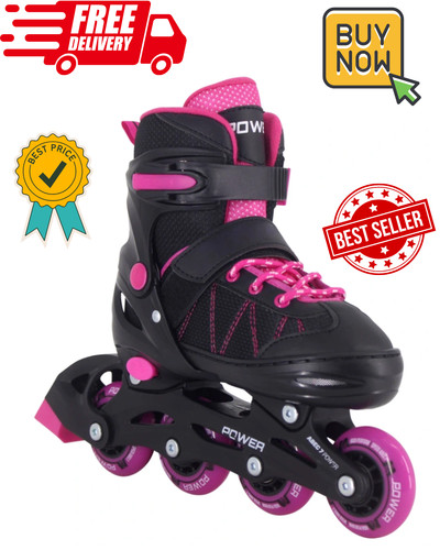 Pink black inline skates - skates, uk