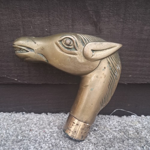 Vintage brass horse - brass,