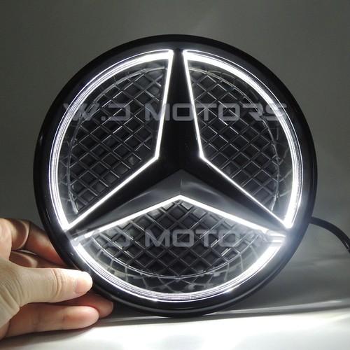 Black car led emblem - black,