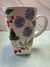 CROWN TRENT CHINA  Gardening Design large tall bone china mug VGC