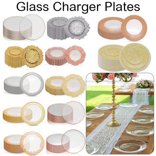 Glass charger plates inch - 13,