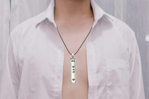 Number one dad pendant - number,