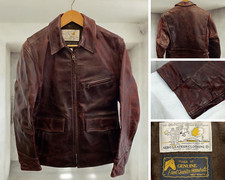AERO LEATHER Bordeaux Leather Jacket 38 - Classic Style & Premium Craftsmanship