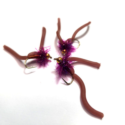 Brown squirmy worms fly - worms,