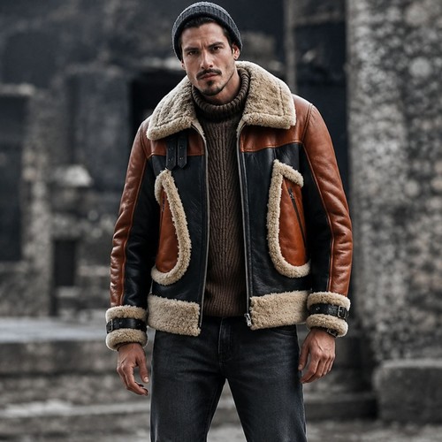 Men sheepskin leather - men's,