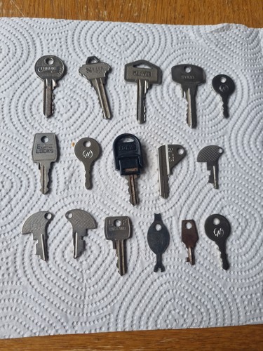 Old vintage keys mixed - old,