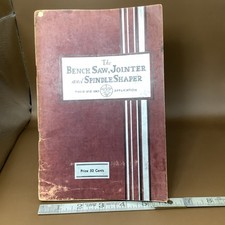 Vintage Manual Walker Turner Co. Bench Saw, Jointer And Spindle Shaper 1934