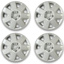 SET OF 4 x 14 INCH (14”)  WHEEL TRIMS COVER HUB CAPS TYRE CAP SILVER x4 PACK