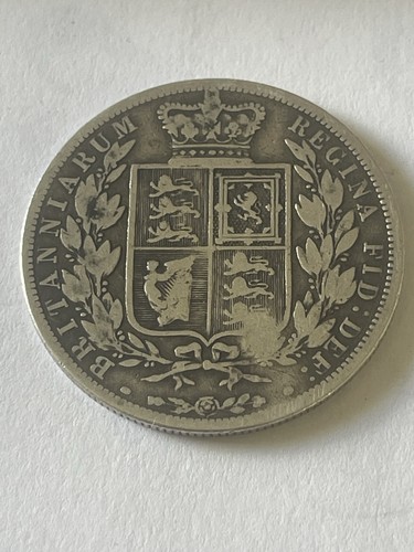 1883 queen victoria half crown - 1883,