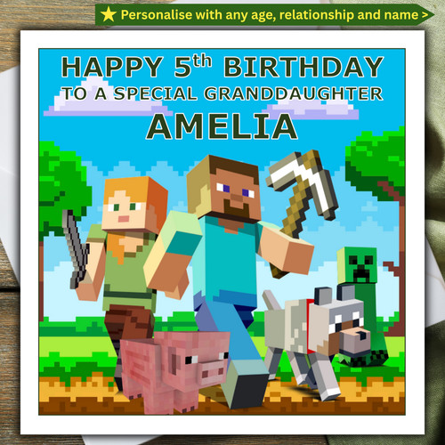 Minecraft personalised - minecraft,
