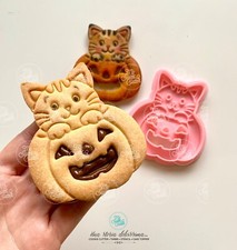Halloween Zucca Gatto Autunno Formine Biscotti Ripieni Cookie Cutter 8cm