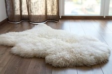 Sheepskin Rug Genuine Ivory