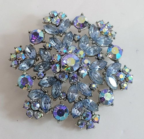 Crown trifari blue - crown, ab