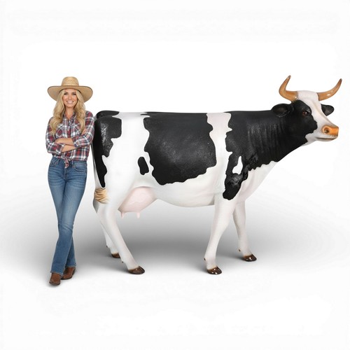 Cow life size statue large - size,