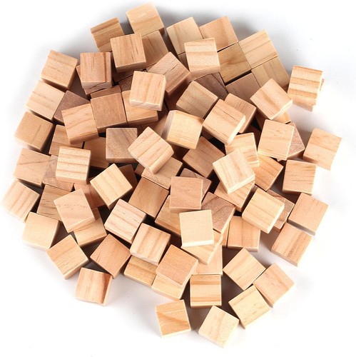 Small wooden cubes 105 pcs - 105,