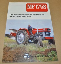 1970 Massey-Ferguson MF 175S Agricultural Tractor Brochure Prospekt DK