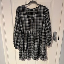 New Look tartan smock dress (size 10)