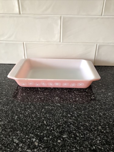 Vintage pyrex pink daisy - vintage, "pink