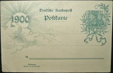 GERMANY 1900 NEW CENTURY 5pfg GERMANIA ISSUES UNUSED STATIONERY POST CARD