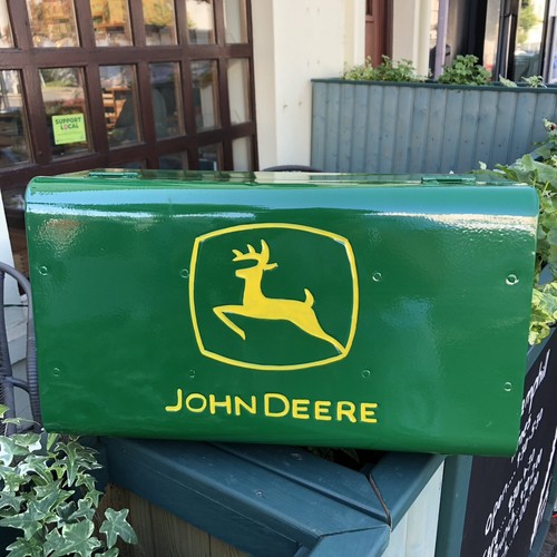 John deere metal tool box - tool,