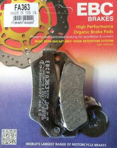 Ebc rear brake pads fa363 - brake,