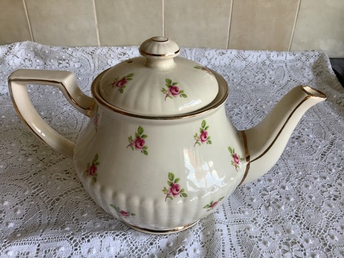 Vintage sadler pink rosebuds - rosebuds, 2