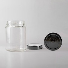 10 oz/ 314 ml  Honey Jam Chutney Marmalade Storage Glass Jar with Lids