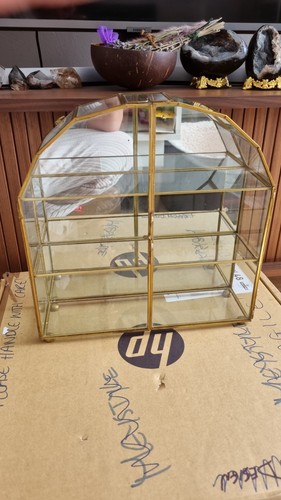 Curio cabinet brass - cabinet,
