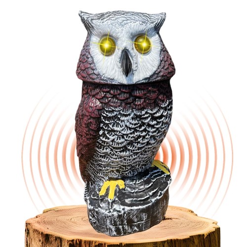 Solar powered garden - owl, with