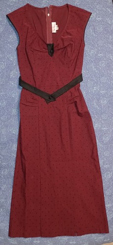 Pinup dress pencil polka - sz, s