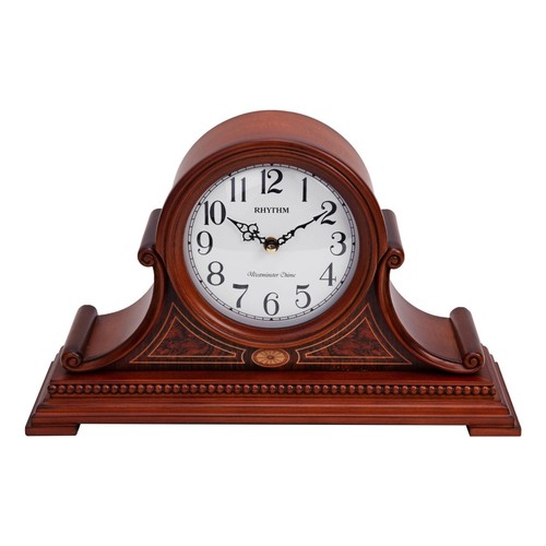 Rhythm wooden napoleon clock - clock,