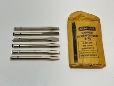 Stanley Yankee USA Screwdriver Bits 6pc 68-341A (NOS New Old Stock) w/ Package
