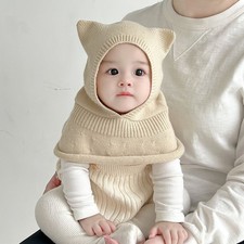 Winter Baby Bear Knitted Hat &