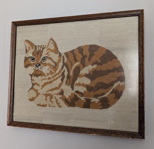 Vintage framed tapestry ginger - framed,