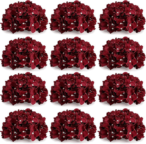 Burgundy hydrangea flower - burgundy,