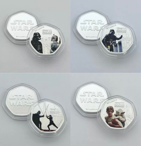 Star wars gold silver - wars, 50p
